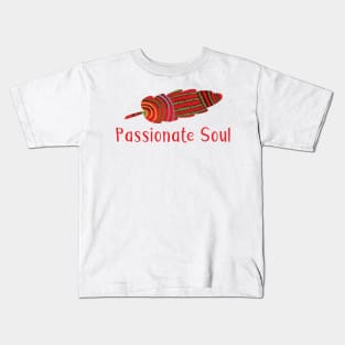 Passionate Soul - Feather Charms abstract illustration GC-107-03 Kids T-Shirt